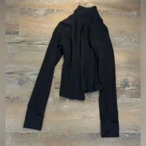 Lululemon black cropped define jacket size 4